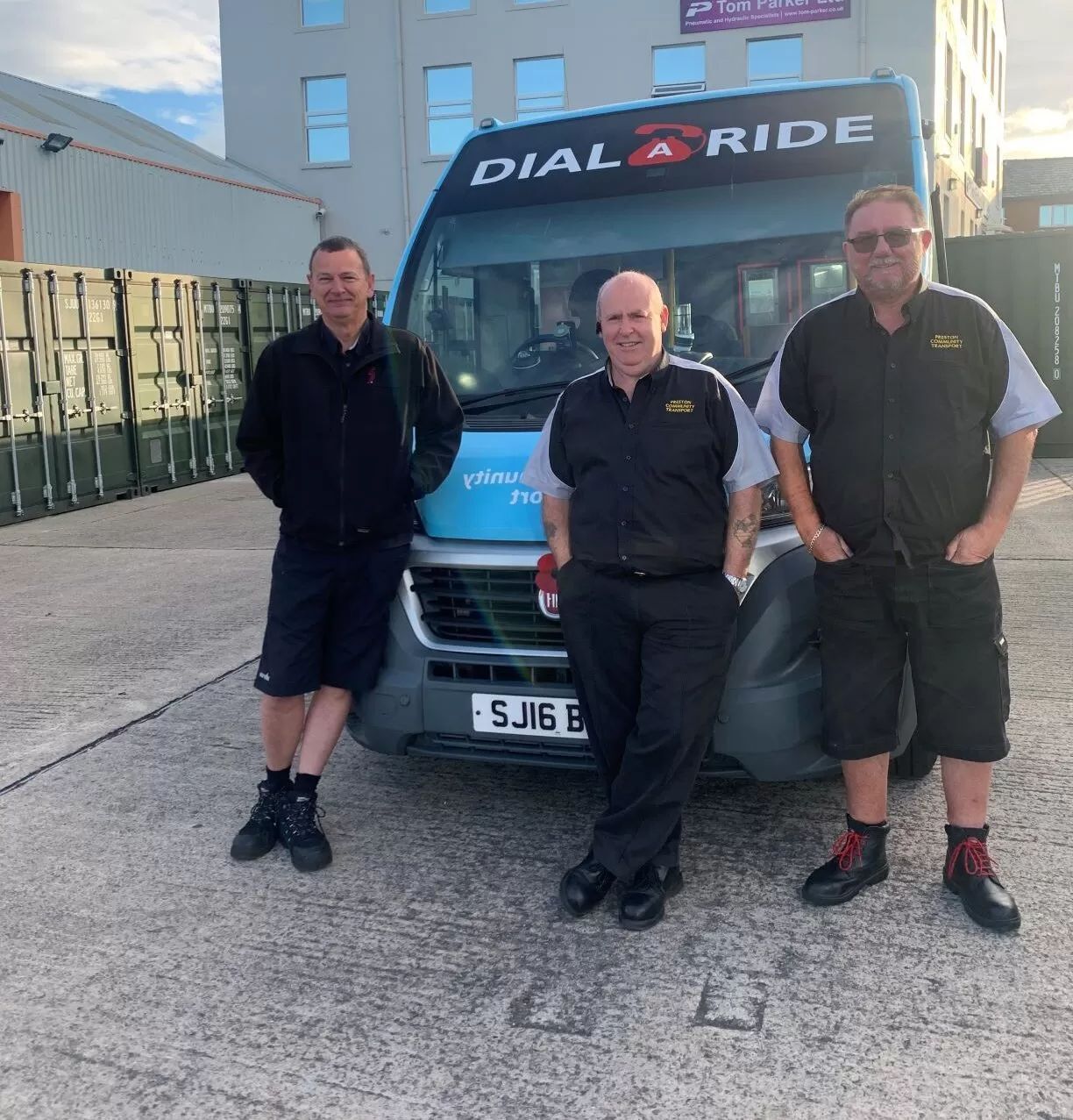 General Manager Dave and drivers Martin and Barry at our Preston site