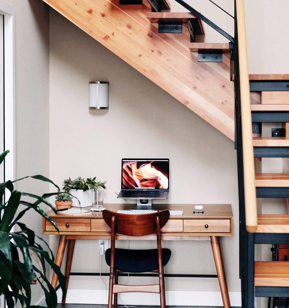 Under stairs home office